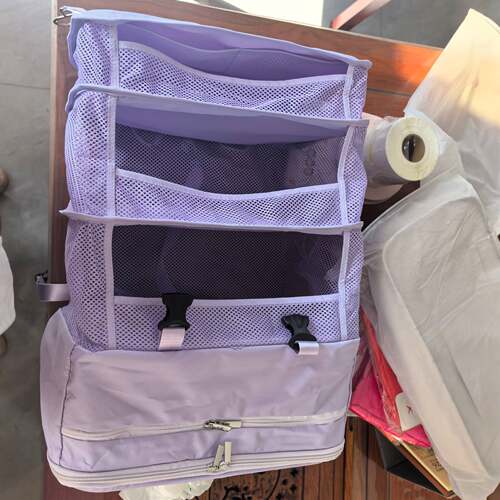 旅行分层收纳袋多功能可折叠衣服收纳包酒店放鞋子内衣裤收纳挂袋