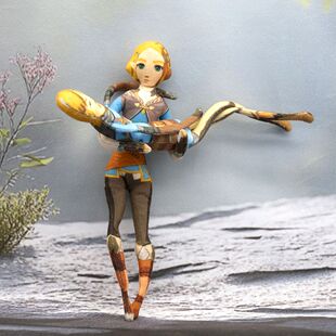 塞尔达传说林克大魔王抽象无白边老鼠干公仔铁丝骨架活动毛绒玩偶