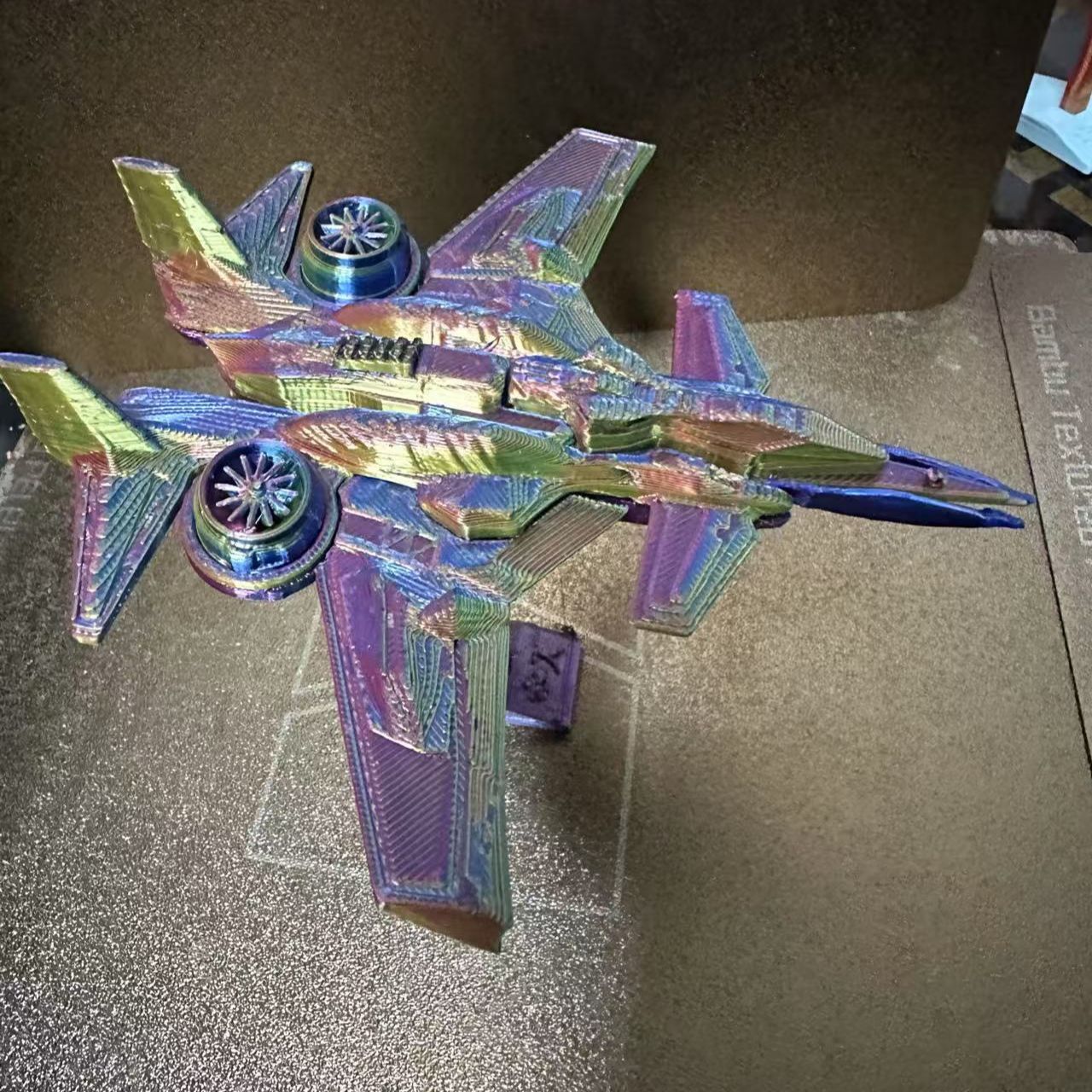 3d打印飞机模型战斗机航天网红科技感儿童礼物益智玩具车摆摊摆件