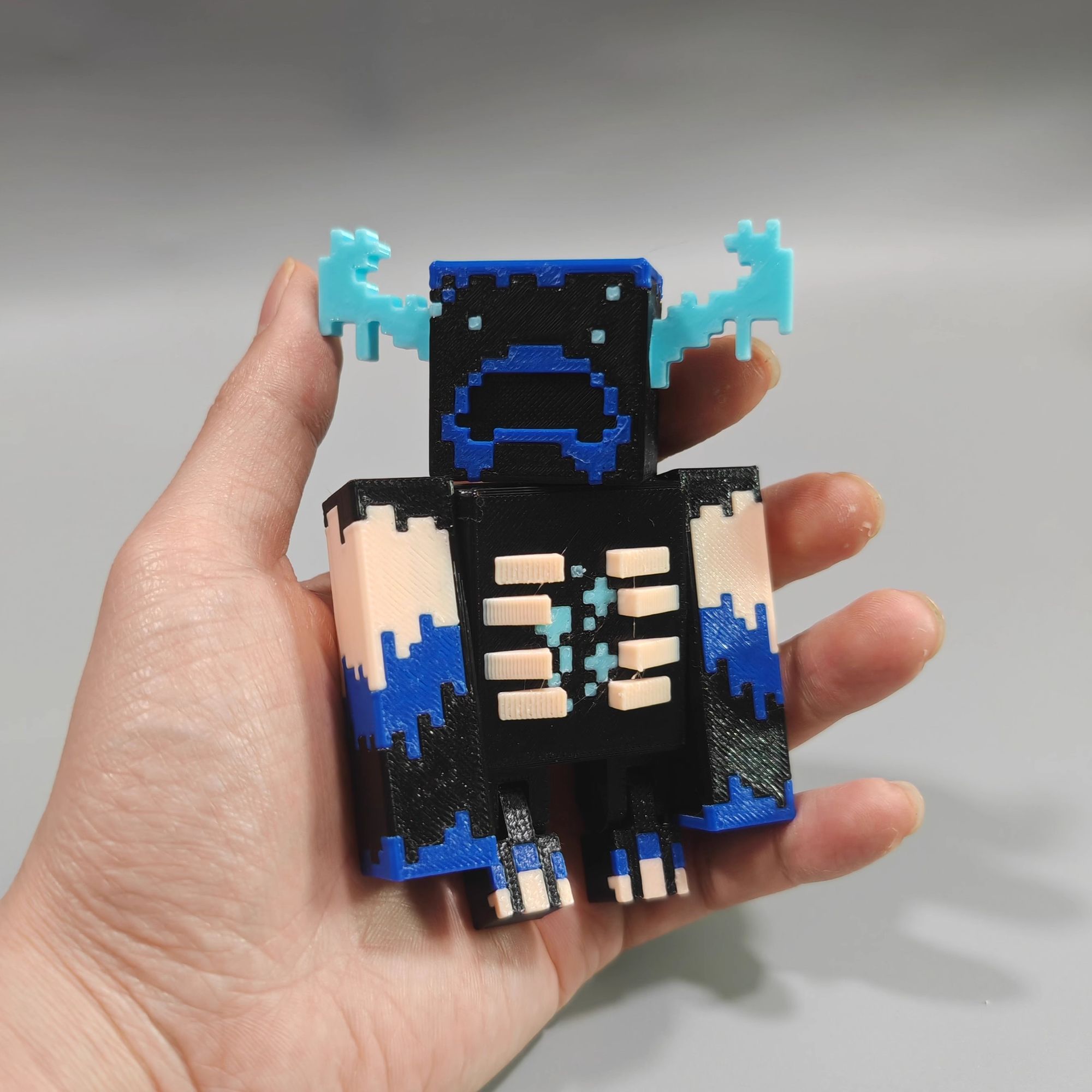 现货秒发MC我的世界坚守者像素风游戏手办模型摆件礼物可动人偶