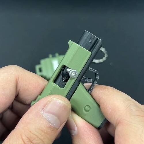 3D打印迷你玩具枪小型迷你版98kk潮玩解压套装钥匙扣网红爆款摆摊
