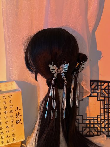 抓夹流苏汉服配饰配饰原创