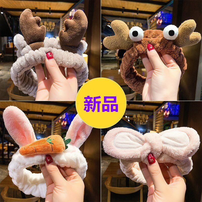 屈臣氏LINE FRIENDS布朗熊束发带洗脸化妆运动束发带洗脸女发箍