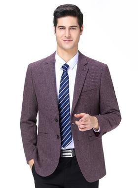 春装新新款品牌男式单西40965两外套高档男休闲粒扣西服士男装西
