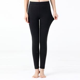 高腰膝护腰护羊BBL毛线裤 冬季 加绒女加厚士打底裤 羊暖绒保裤 男士