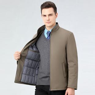 J爸装 保暖棉袄套老年爸2186 新夹克外棉服 男中士棉衣中年冬季 款