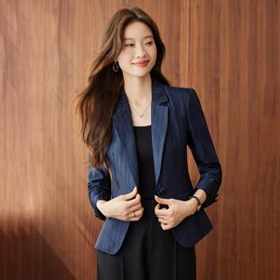 秋粒季款SH080-08小新品女短西装外套气质香风时尚一扣西服上衣