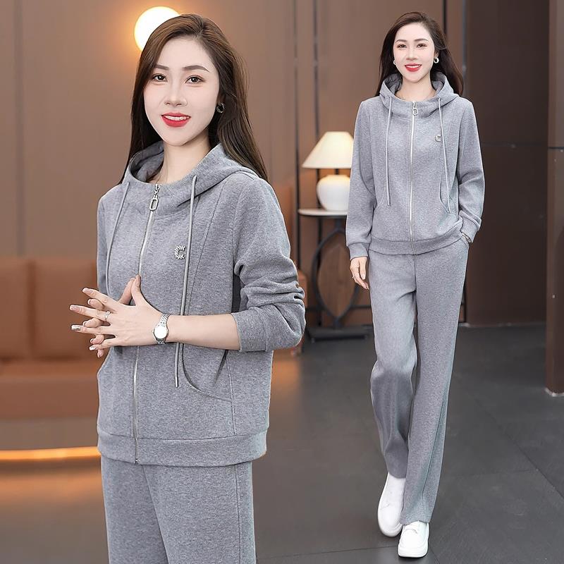 205春2季女式运动休闲套装长袖训PLO领透气吸O汗练服健96889050身