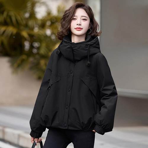 女式羽绒服冬季新款 ZH1131女装松连帽90白鸭宽绒保暖羽秋绒外套Z