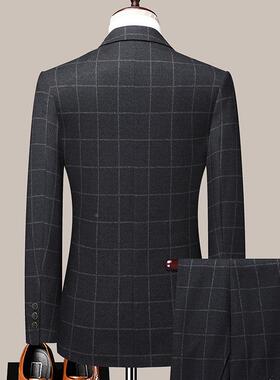 中男26586式西装套装男外套职业装新休款年西服男套装正商务闲高