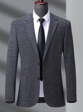 88152爸02西4西装套外男士休闲服秋冬款中年单西上衣便西免烫爸装