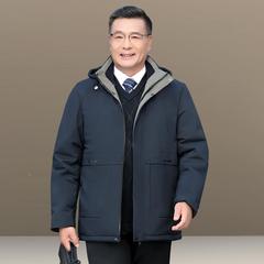 新款爸爸年冬冬装8424625外套中男老人加绒加厚棉衣秋季爷爷保暖