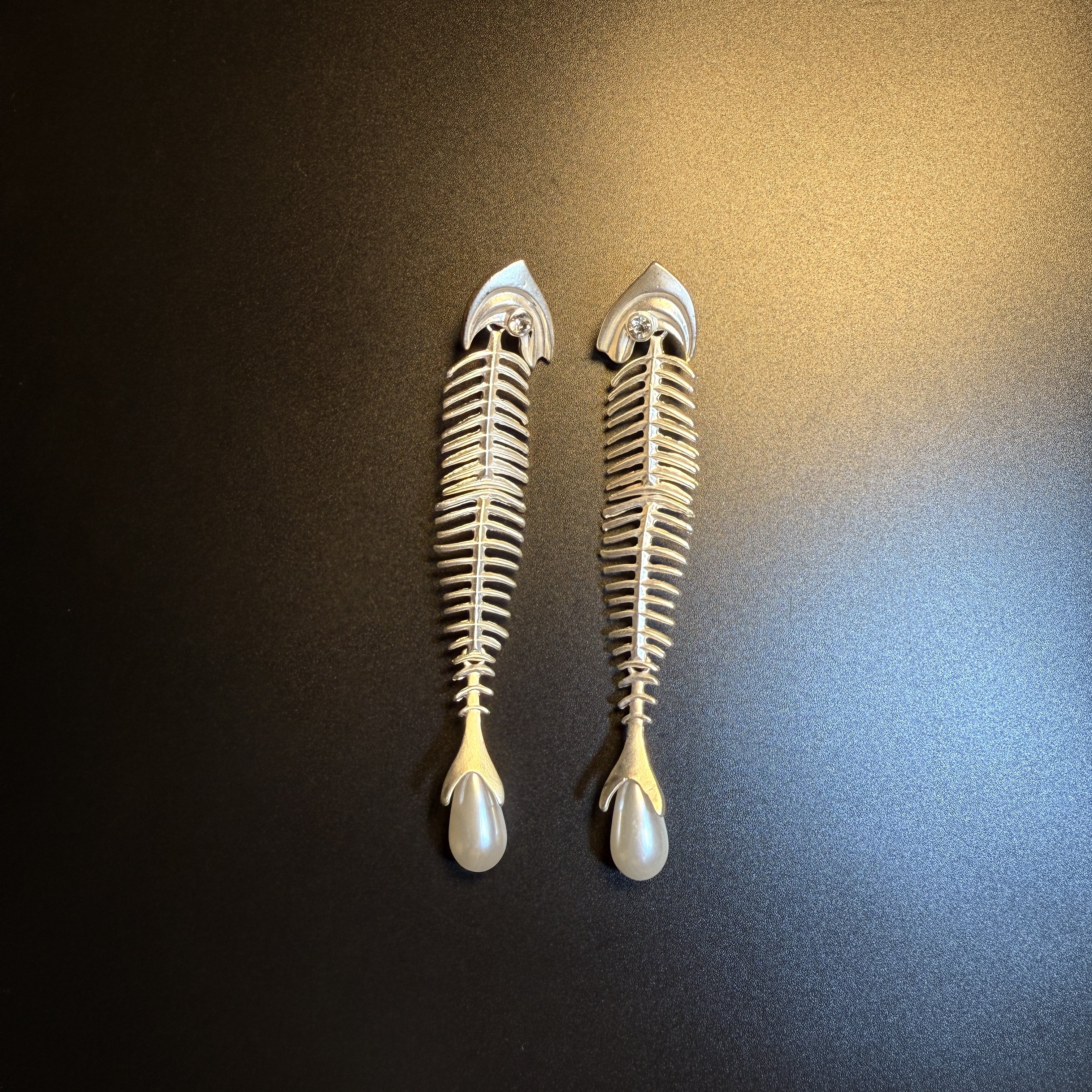 开花的橄榄 Vintage古着 Chill Skeleton长款鱼骨头流苏耳环 耳饰,饰品/流行首饰/时尚饰品新,耳钉,淘宝优惠券,粉丝福利购,淘宝优惠卷