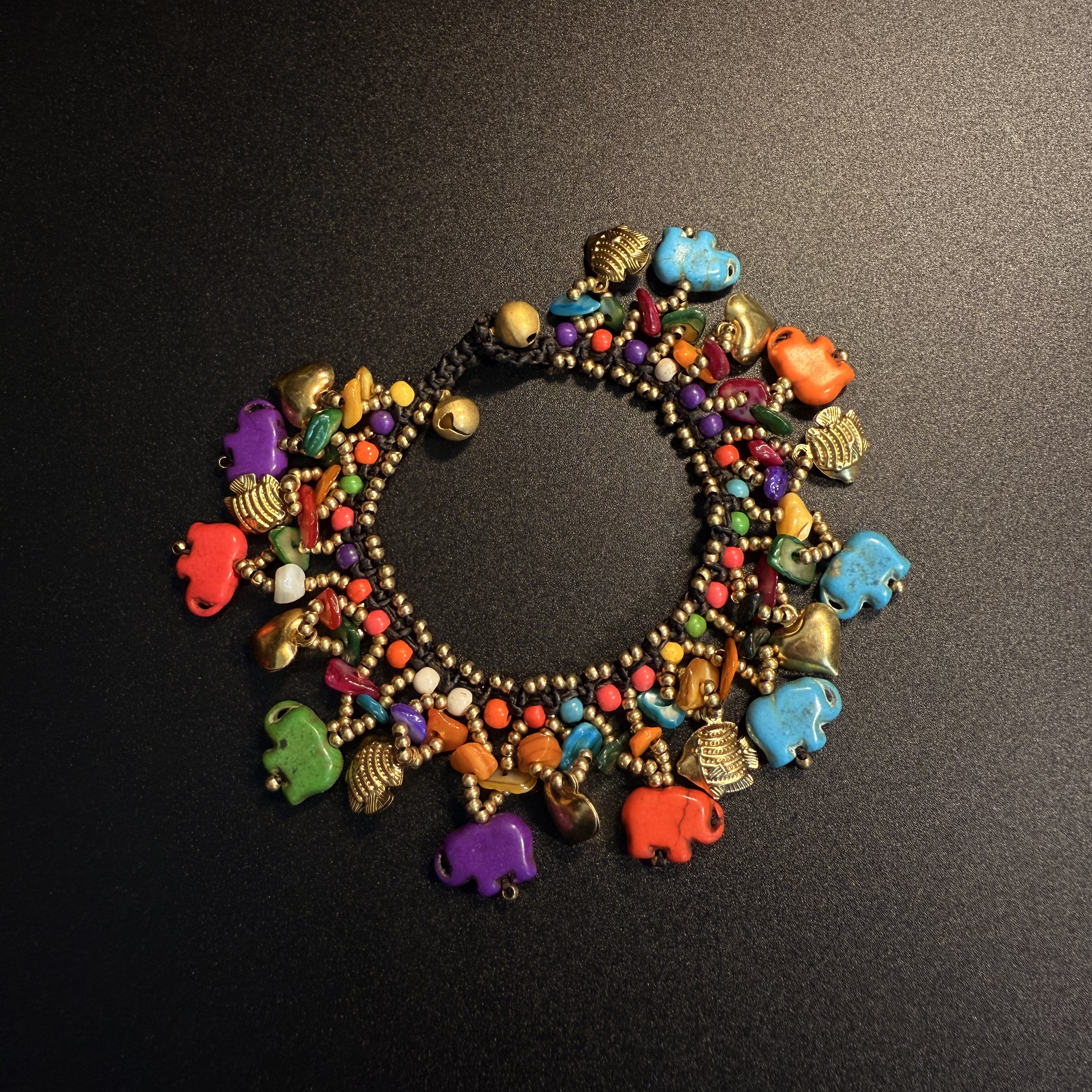 开花的橄榄 Vintage古着 Chromele彩色大象手链