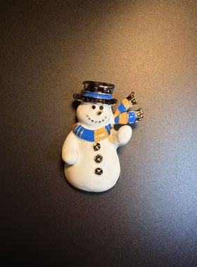 开花的橄榄 Vintage古着 Whimsy Frost雪人胸针