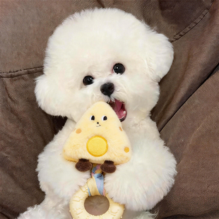 狗狗玩具发声磨牙咬咬圈幼犬耐啃咬自嗨解闷互动毛绒玩偶宠物用品