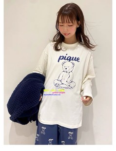 睡衣冰淇淋卡通小熊纯棉家居服GP pique春秋男女款 日本GP gelato