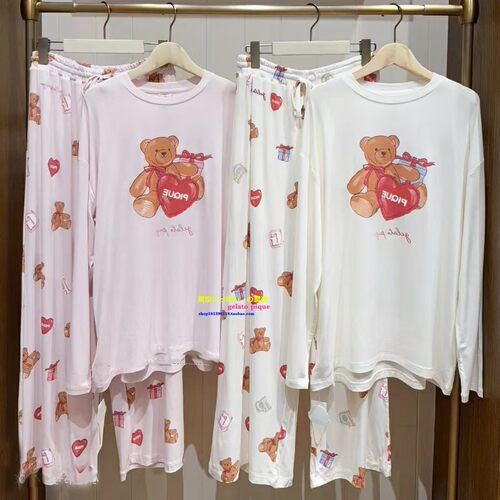 日本GP冰淇淋爱心小熊卡通睡衣女