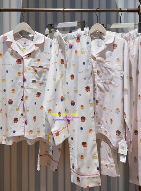 日本GP gelato pique春秋纯棉睡衣女米菲兔联名卡通情侣男家居服