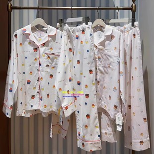 日本GP gelato pique春秋纯棉睡衣女米菲兔联名卡通情侣男家居服