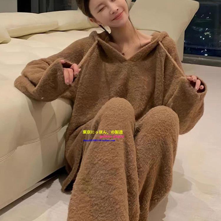 日本GP连帽睡衣软绵绵网红风加厚