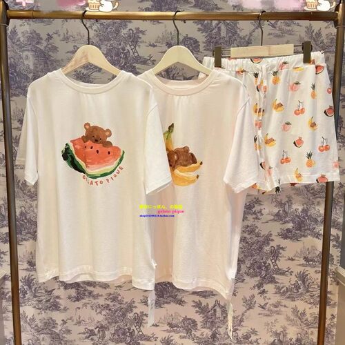 正品GP夏季睡衣女卡通动物水果