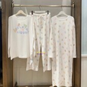 pique秋冬新款 日本GP gelato 莫代尔睡衣女冰淇淋卡通动物家居服