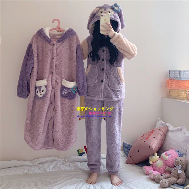 软绵绵睡衣星黛露保暖家居服套装