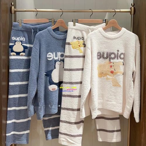 正品GP男女情侣软绵绵宝可梦睡衣