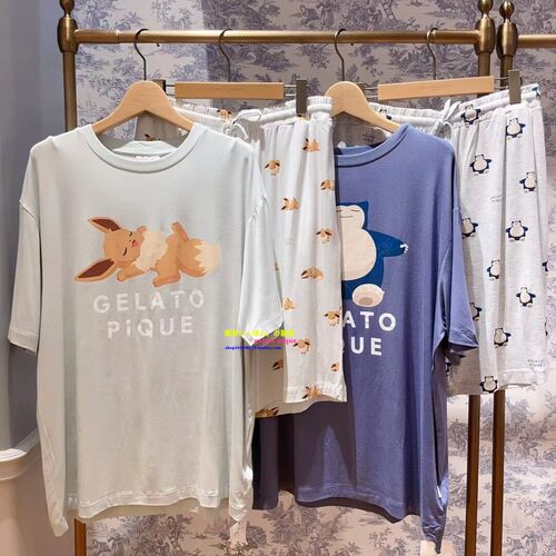 正品GP宝可梦卡通睡衣情侣长袖