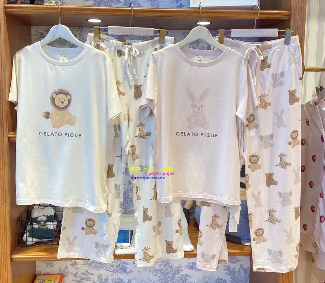 gelatopique日系夏季套装睡衣