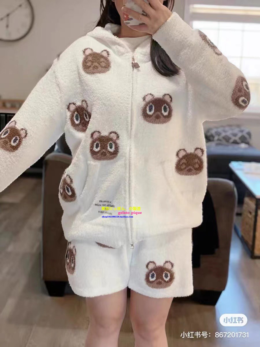 GP软绵绵情侣睡衣保暖家居服动森