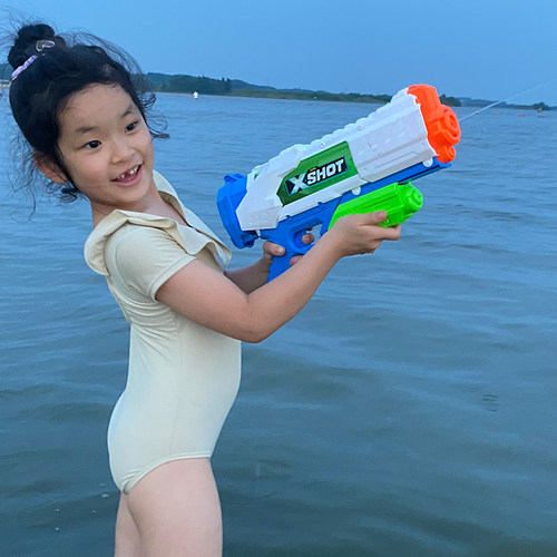 zuru加特林水枪速充超远射程网红水枪儿童玩具喷水呲水枪大容量