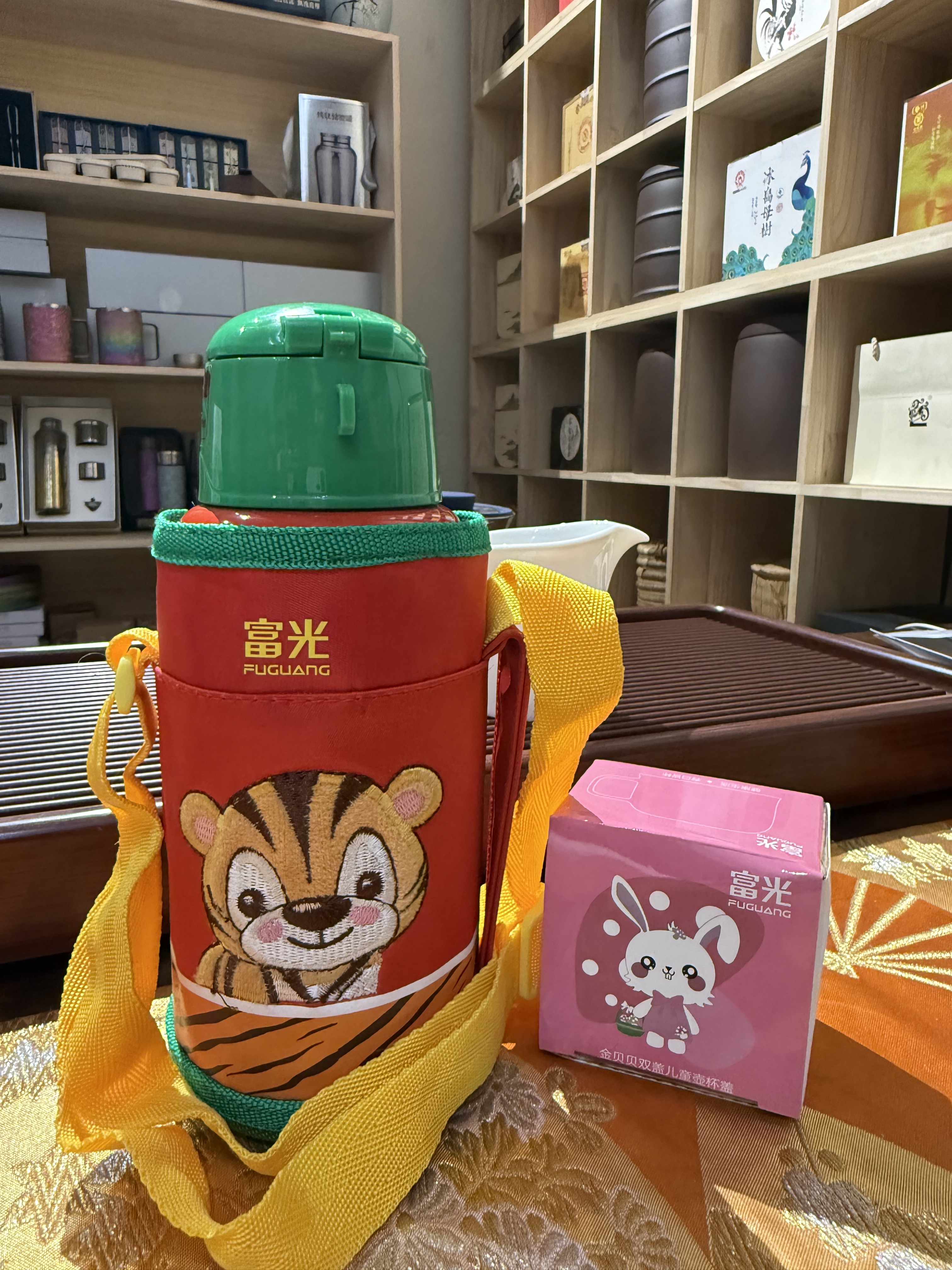 富光金贝贝儿童壶不锈钢真空杯保温杯水壶水杯600ml