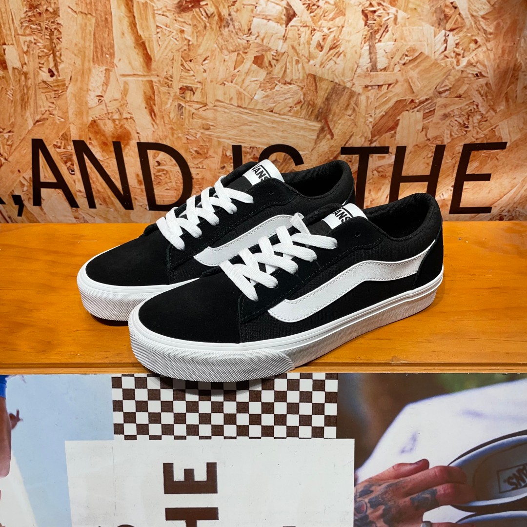 Vans范斯Vero LS 经典黑白街头男鞋运动休闲滑板鞋VN000Y7HBA2