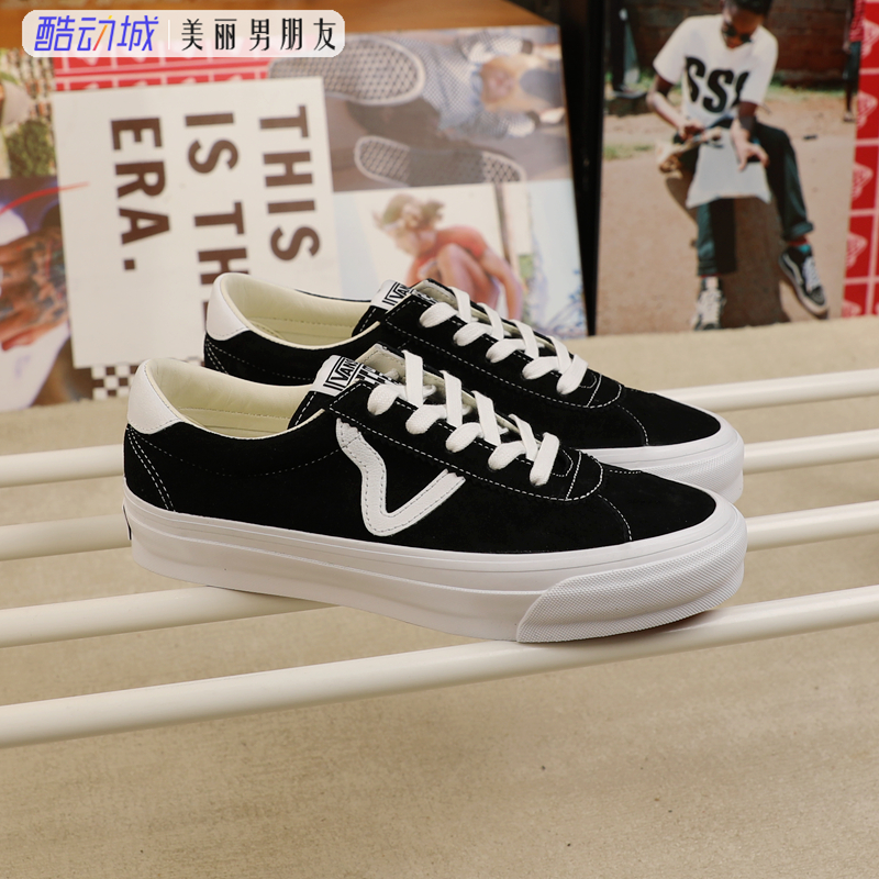 VANS 范斯Sport 73经典黑白麂皮复古休闲情侣板鞋VN000CR1BA2 运动鞋new 板鞋 原图主图