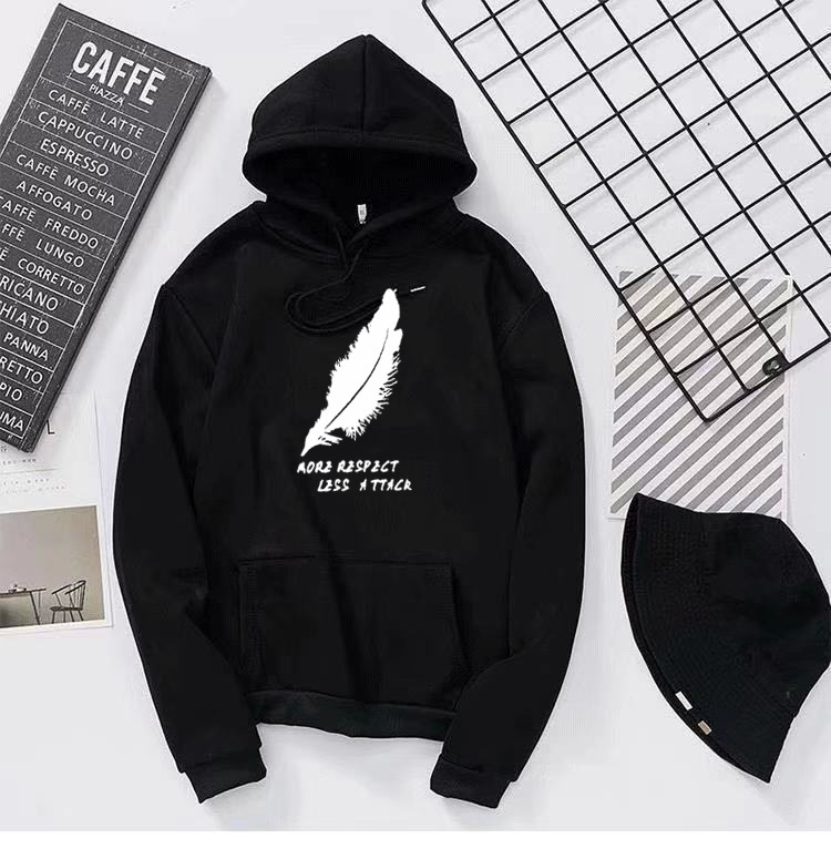 男生连帽卫衣春秋加厚宽松韩版黑色套头衫潮牌情侣装秋季男装冬季
