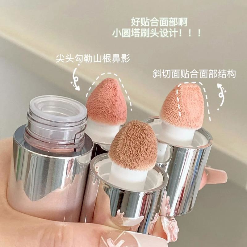 好韩啊啊啊！低饱和白开水系液体腮红膨胀色裸粉色显白修容提亮液