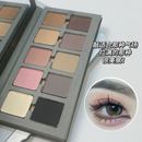 低饱和全哑光 十色木枝眼影盘烟熏妆腮红高光修容综合盘日常淡妆