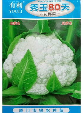 秀玉80天紧花菜花椰菜种子10克