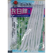 益丰禾长白胖白豇豆种子白色皮长条江豆缸豆角结荚多50克2.5公斤
