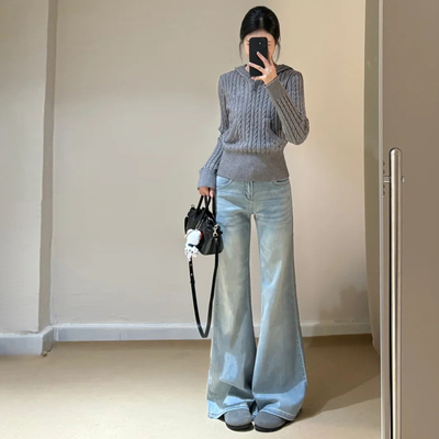 仔裤女2025秋季新款高腰加绒