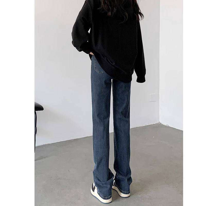 显瘦窄版阔腿裤小个子烟管裤子