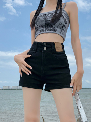 高腰牛仔短裤女2025年新款夏季