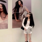 辣妹复古白色牛仔短裤 子 百搭弹力紧身显瘦包臀热裤 女新款 性感修身