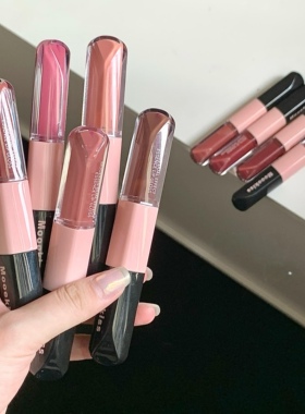 木柯诗双头唇釉水雾唇泥雾面木科诗mookiss双头镜面口红moekiss