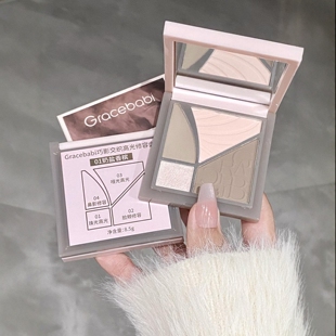 Gracebabi瑰宝秘语高光四色修容盘grace babi提亮鼻阴影gracebaby