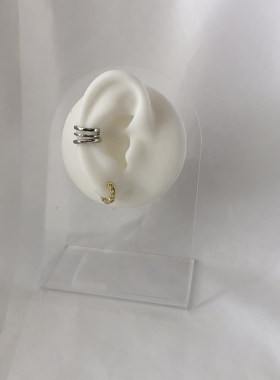 仿真硅胶耳朵模型展示道具穿孔
