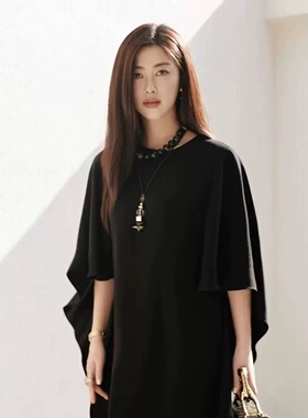 珠珠同款天然虎眼石圆珠项链女轻奢小众串珠锁骨链配饰美拉德耳饰