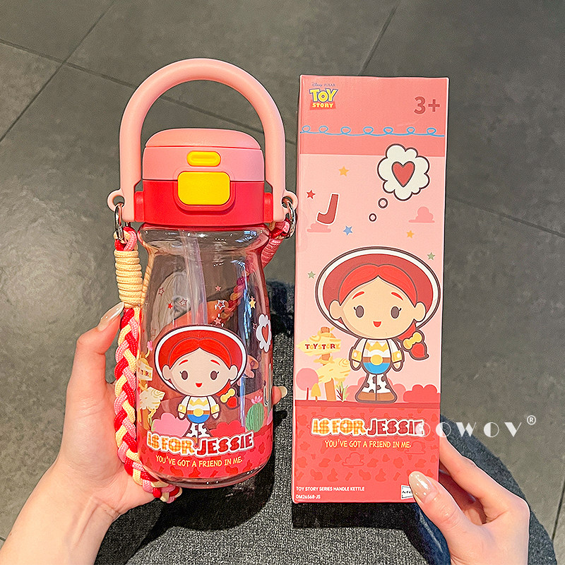 旺佰福玩具总动员联名儿童水杯学生上学专用杯子夏日外出可爱水壶